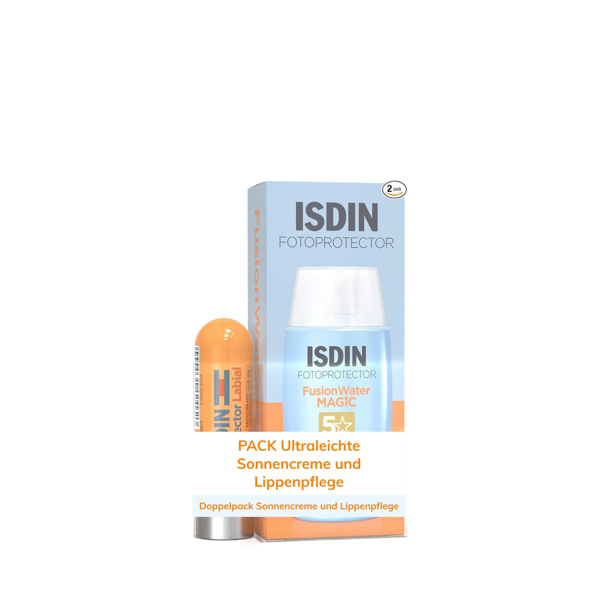 ISDIN Fusion Water SPF 50 Sun Cream for Daily Use on Face, Ultralight Texture, 50 ml