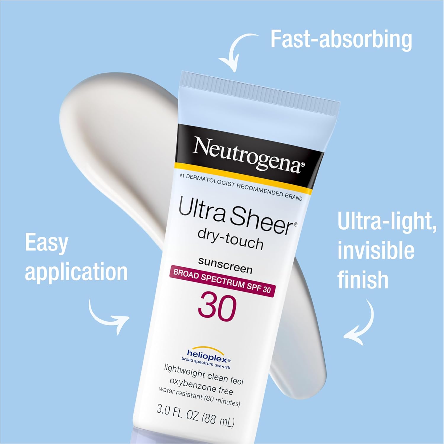 2 x Neutrogena Ultra Sheer Sunblock SPF 30 (Sun Protection Lotion, Waterproof) from USA