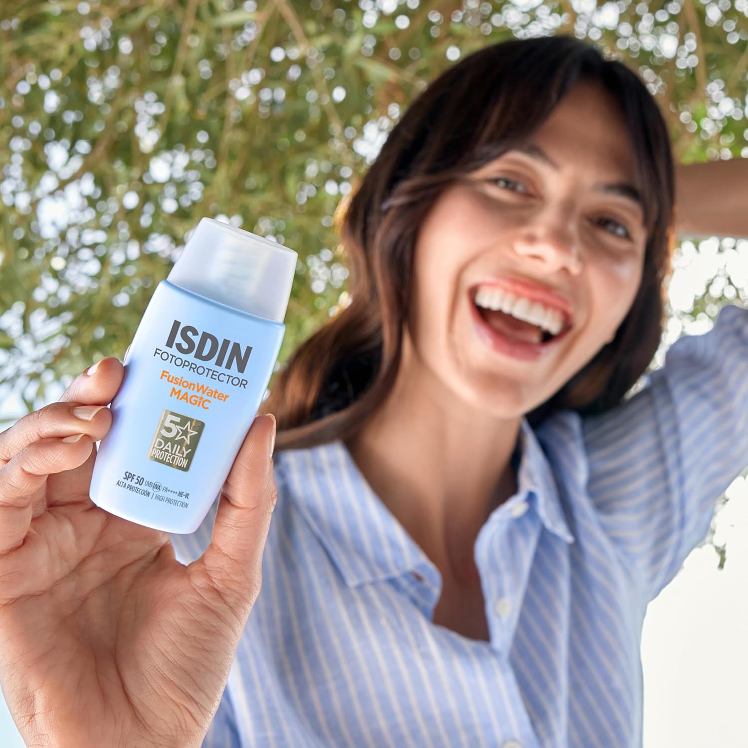 ISDIN Fusion Water SPF 50 Sun Cream for Daily Use on Face, Ultralight Texture, 50 ml