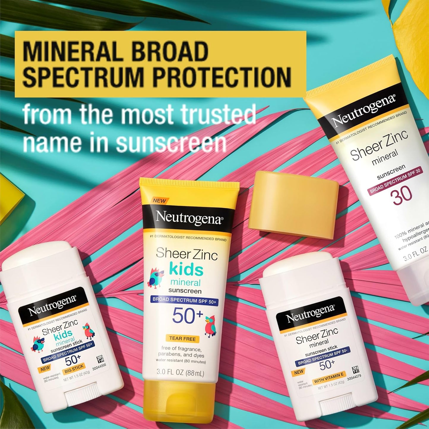Neutrogena Sheer Zinc Oxide Dry-Touch Face Sunscreen with Broad Spectrum SPF 50, Oil-Free, Non-Comedogenic & Non-Greasy Mineral Sunscreen, 60 ml (2 fl. oz.)